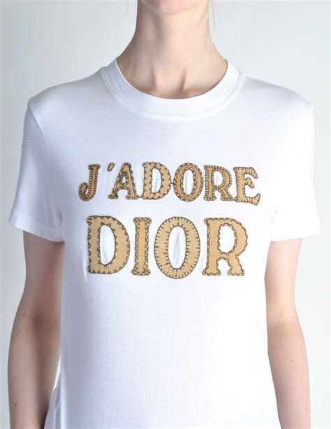 j'adore dior shirt white|vintage christian dior t shirt.